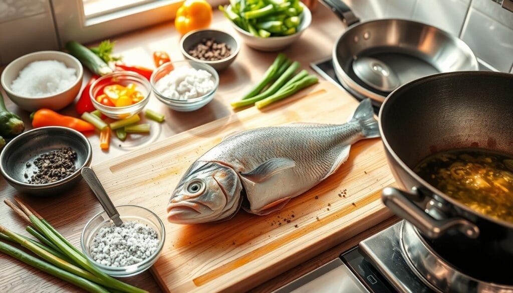 Chinese Salt and Pepper Fish Preparation