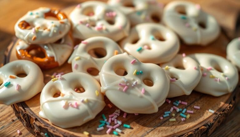 white chocolate pretzels